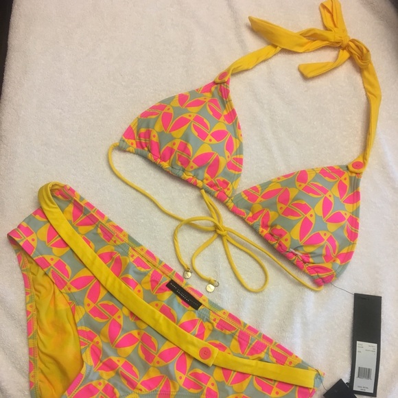 Marc by Marc Jacobs yellow & pink bikini 2-piece - Picture 2 of 7